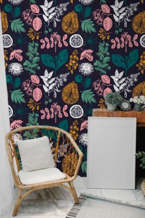 n04 acidulated fruit purple living room wallpaper