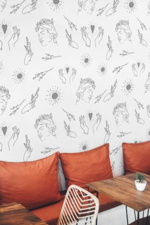 Minimalist Bohemian wallpaper