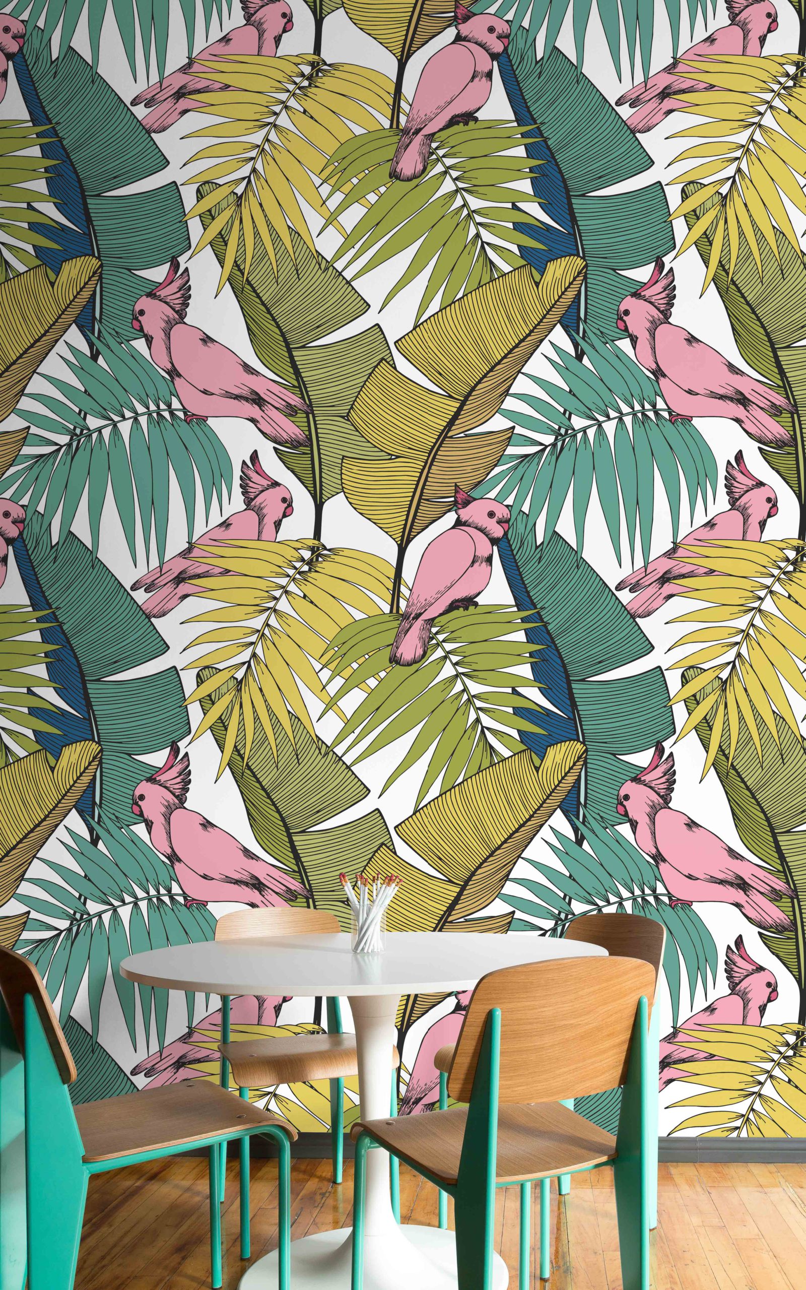 N12 Colorful Parrots Exotic Public Spaces Wallpaper N12 Colorful Parrots Exotic Public Spaces Wallpaper