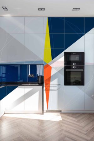 N13 Graphic Wallpaper Compass Rose Graphic Colorful Kitchen