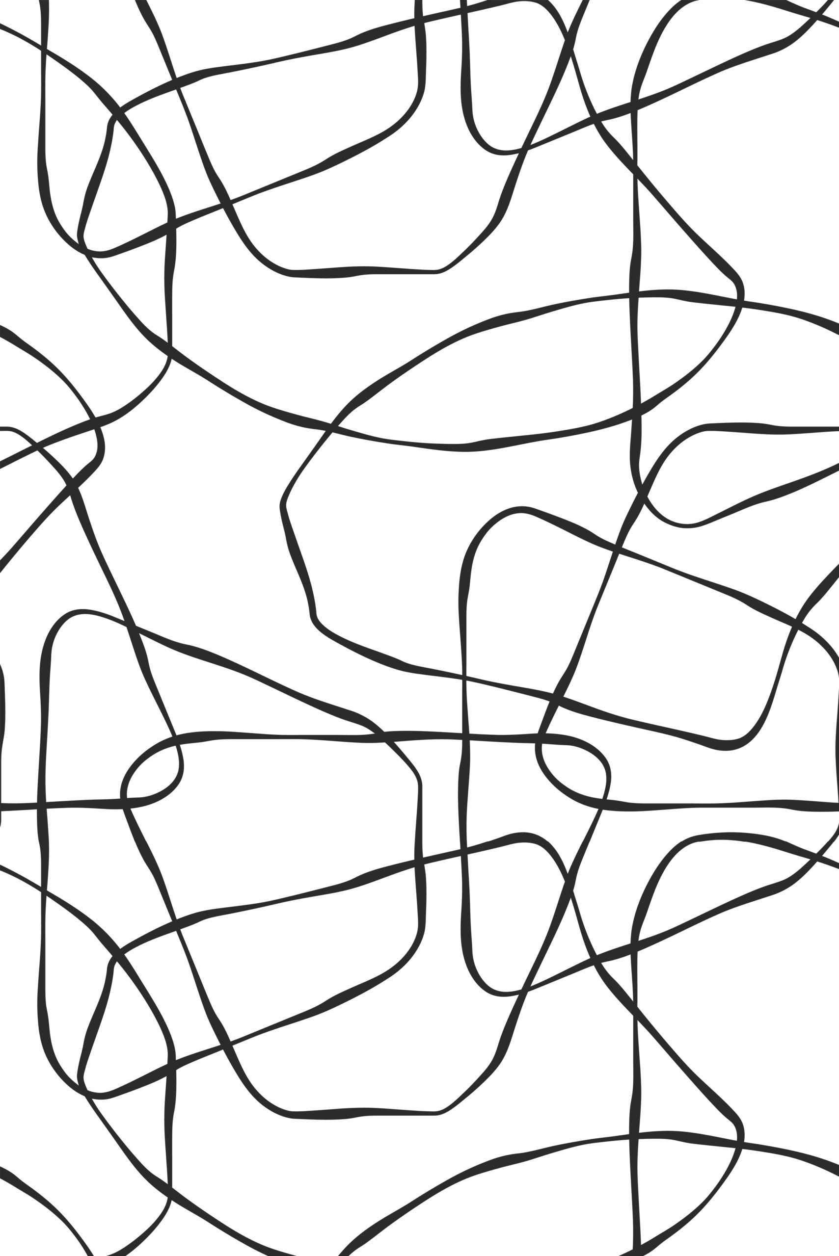 Wallpaper N23 Drawing Drawing Modern Black And White Lines