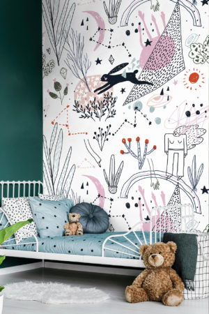 Bunny Imaginary World Daydream Wallpaper