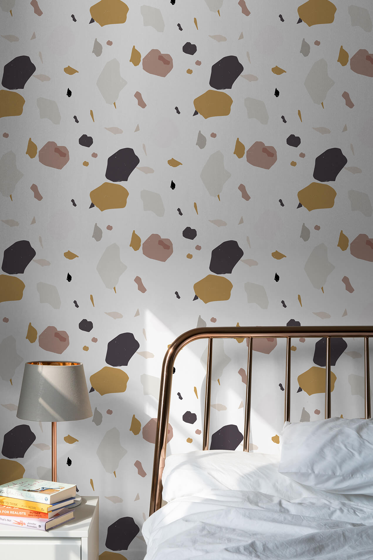 n30 Contemporary and warm terrazzo wallpaper