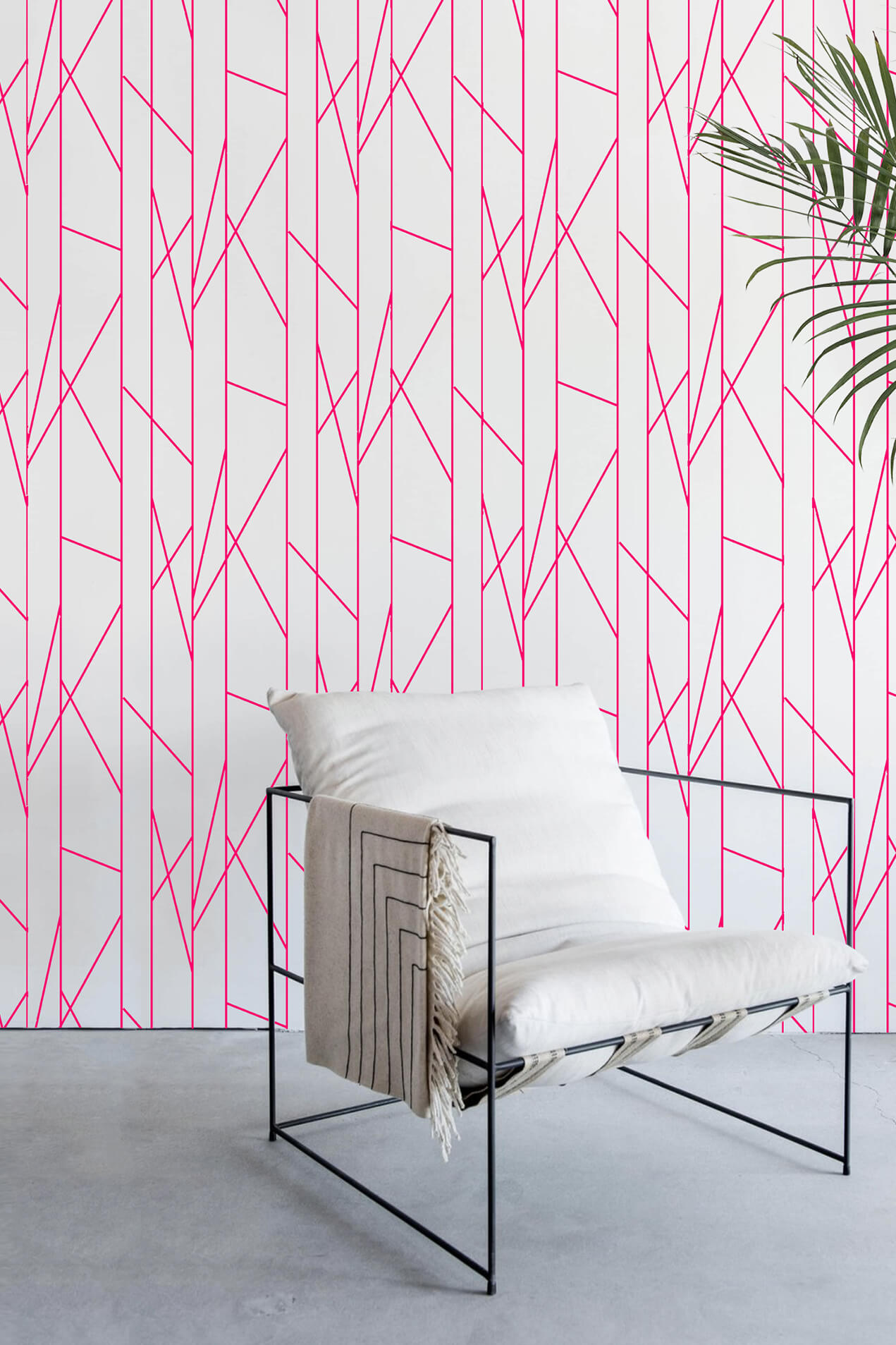 N39 Pink Stripes Wallpaper Pop Original Living Room N39 Pink Stripes Wallpaper Pop Original Living Room