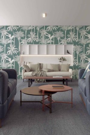 Wallpaper N42 Elegant Palm Trees Living Room