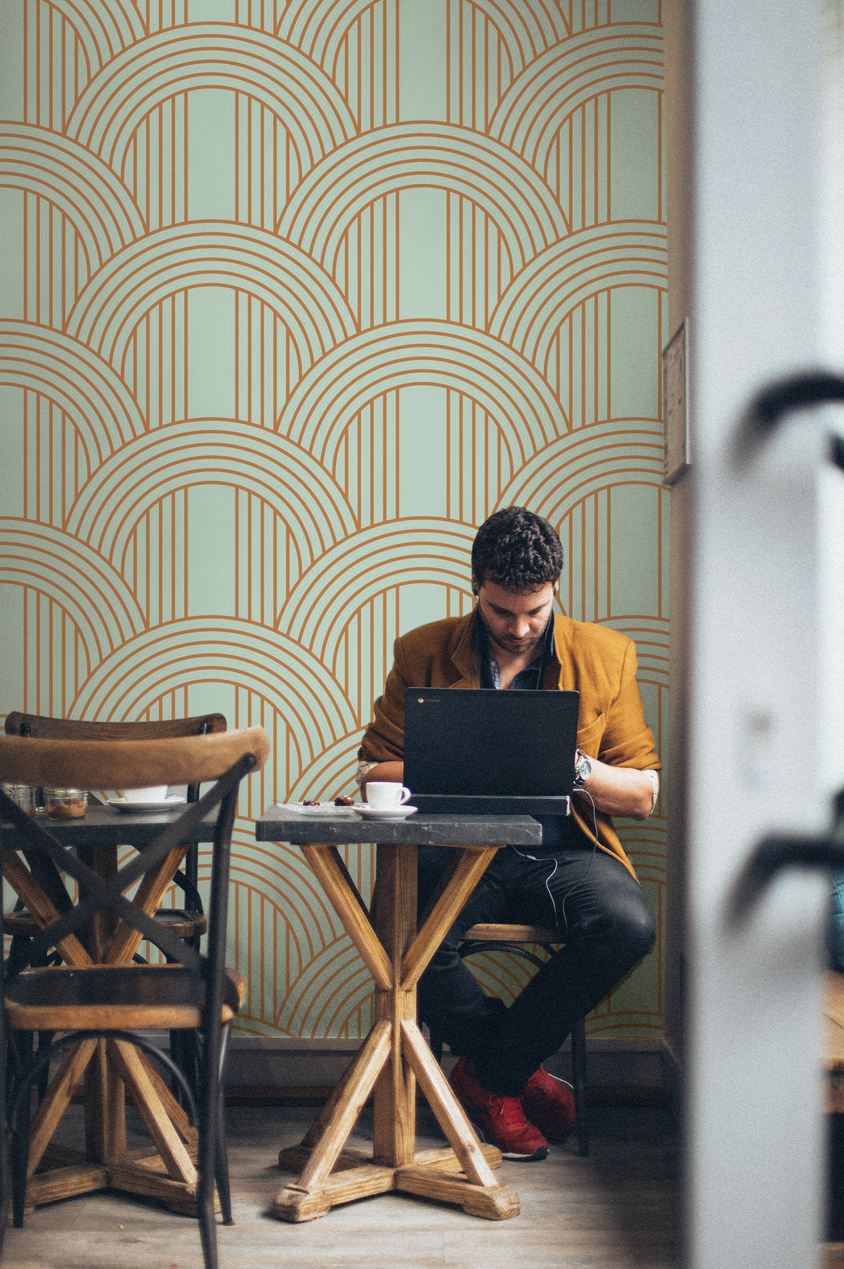 n79 Pastel Art Deco wallpaper