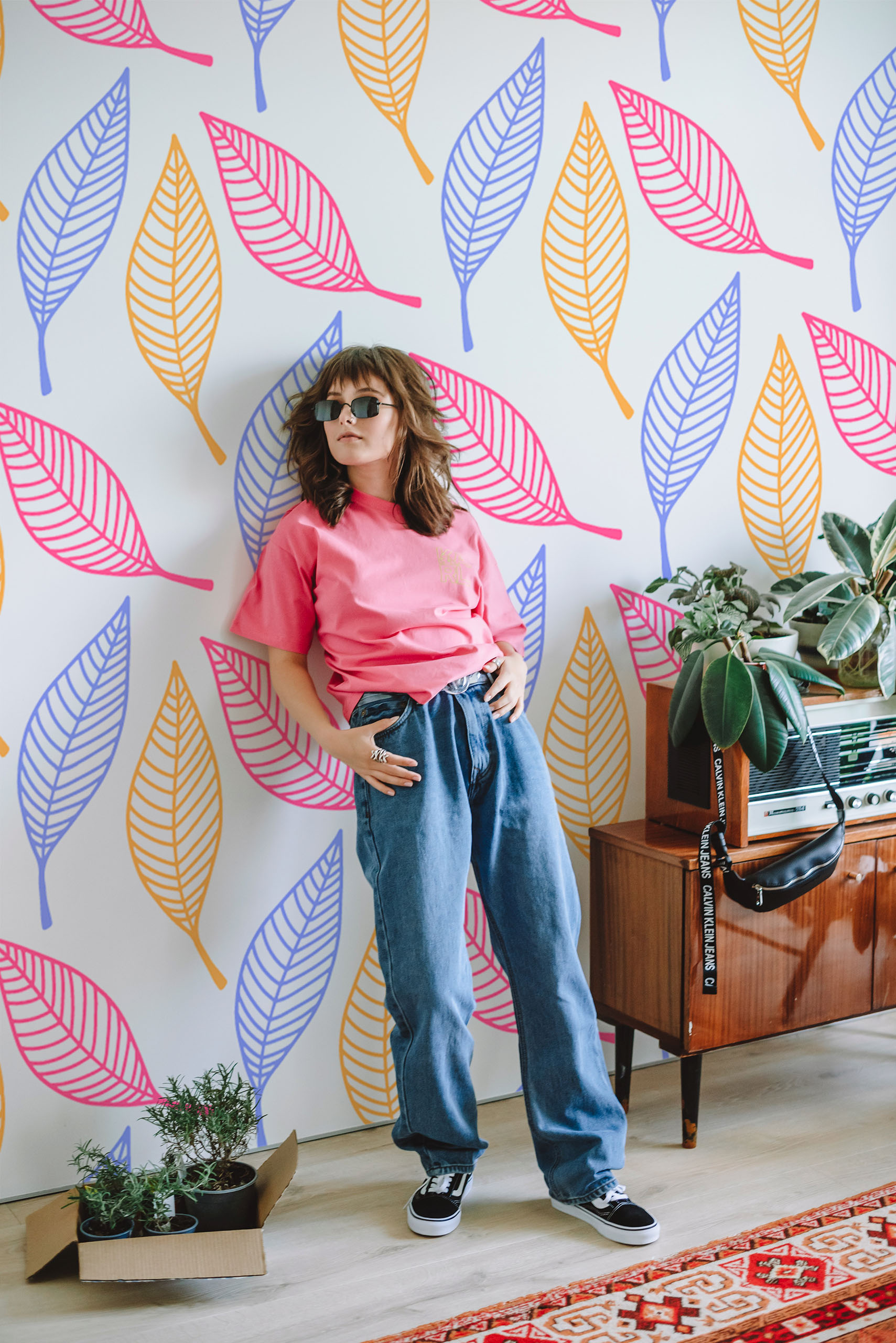 N72 Wallpaper Colorful Graphic Sheets Pop Pink Living Room N72 Wallpaper Colorful Graphic Sheets Pop Pink Living Room