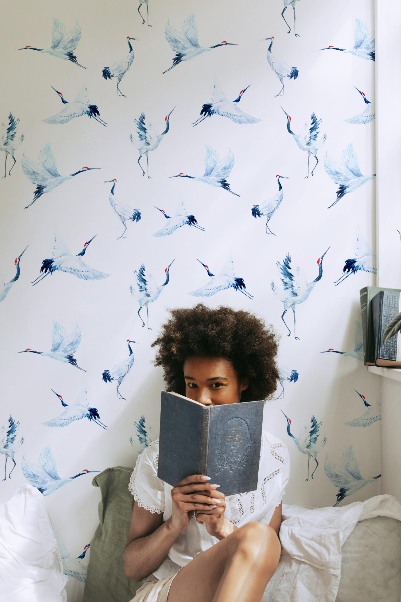 Wallpaper n°46 Watercolor Birds Nature Bedroom