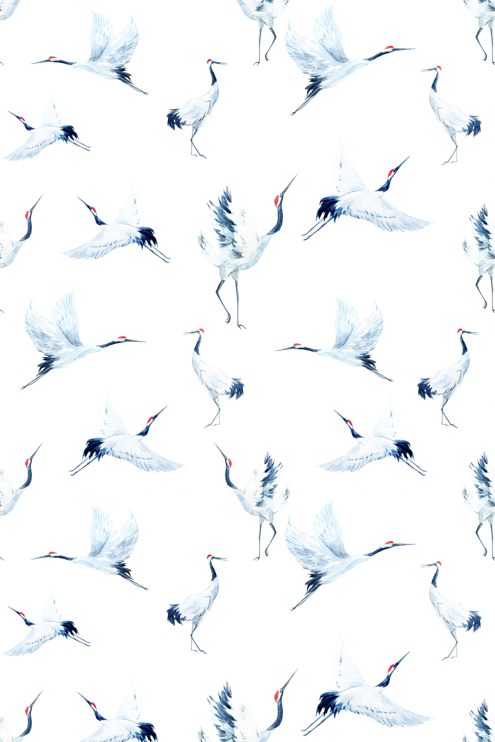 Wallpaper n°46 Birds Watercolor Nature Pattern