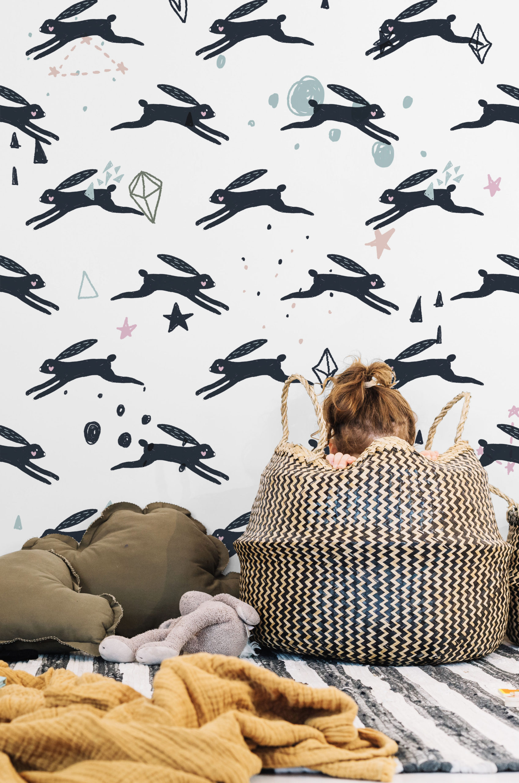 children's wallpaper n°61 rabbit children's wallpaper n°61 rabbit