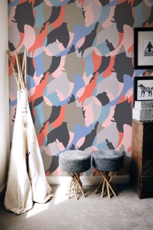 Wallpaper n°62 coloured pastel feather