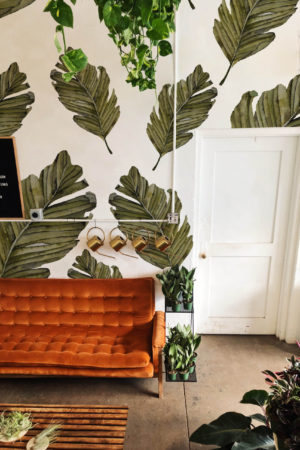 Watercolor Leaf Plant Wallpaper