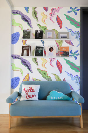 Wallpaper n°84 multicoloured sheets multicoloured