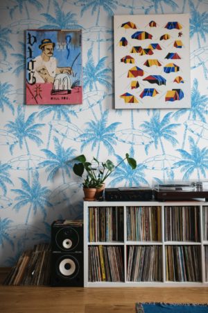 Wallpaper n°133 blue coconut tree