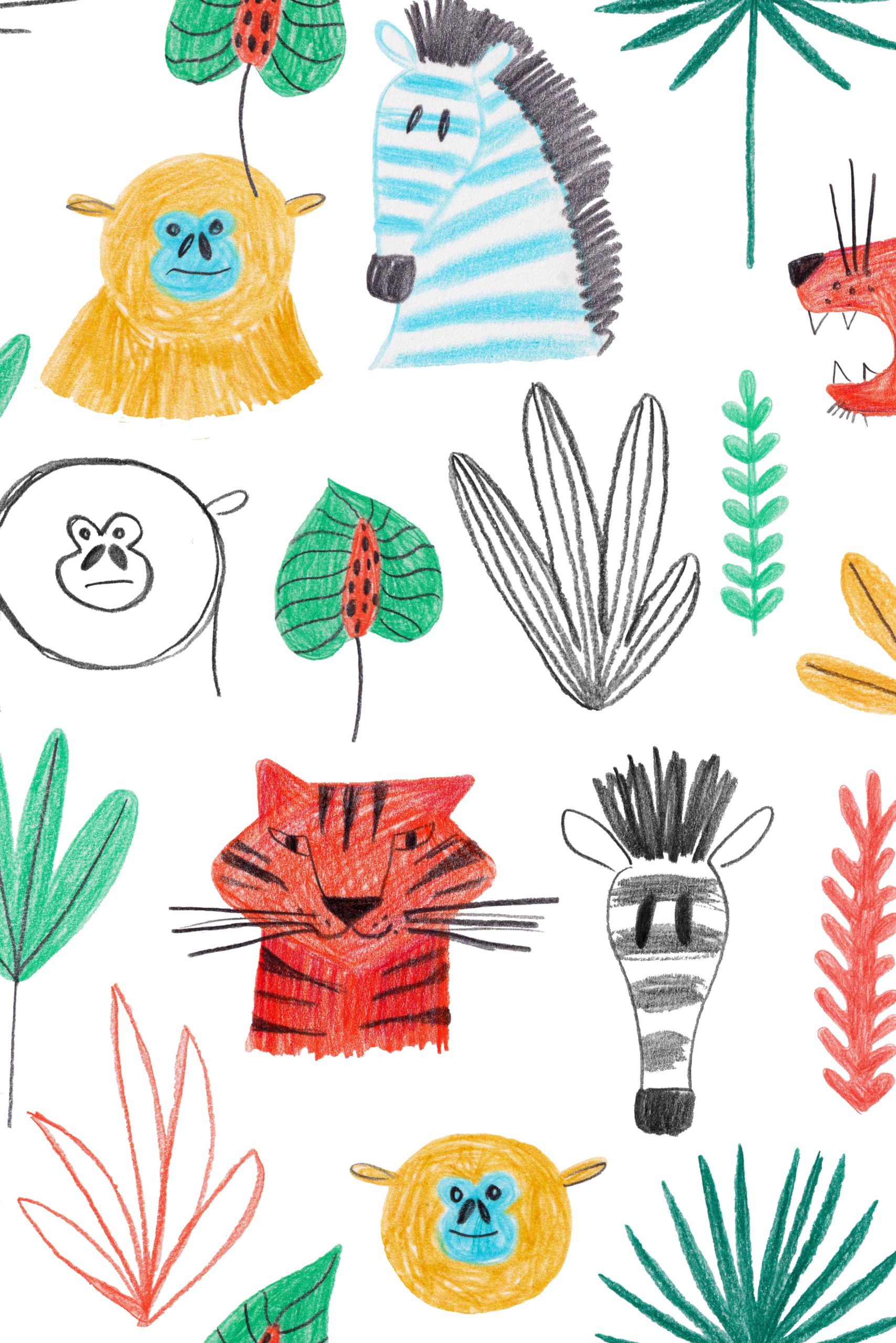 149_M Wallpaper n°149 Colorful Animals