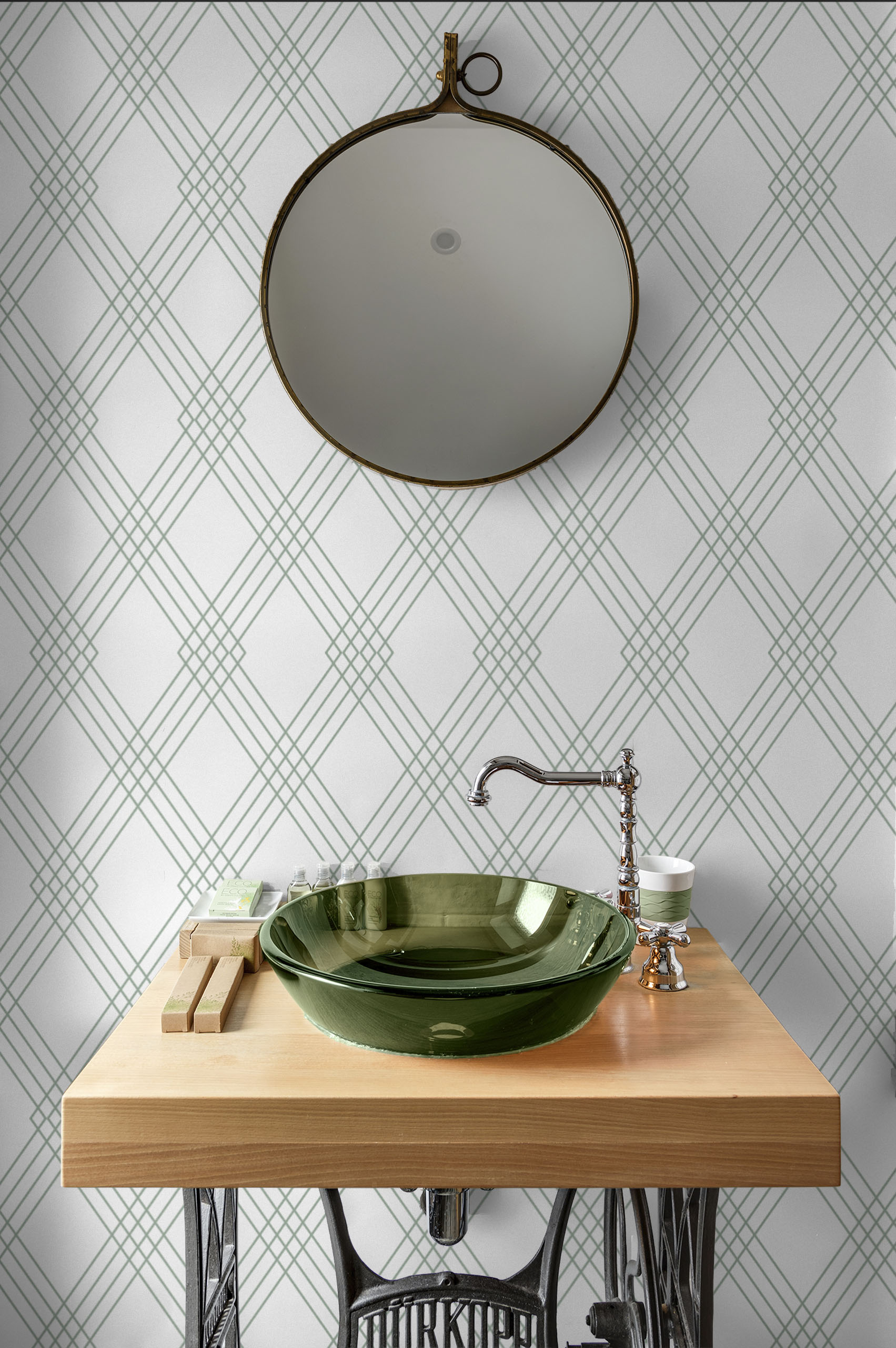 n140 vert salle de bain