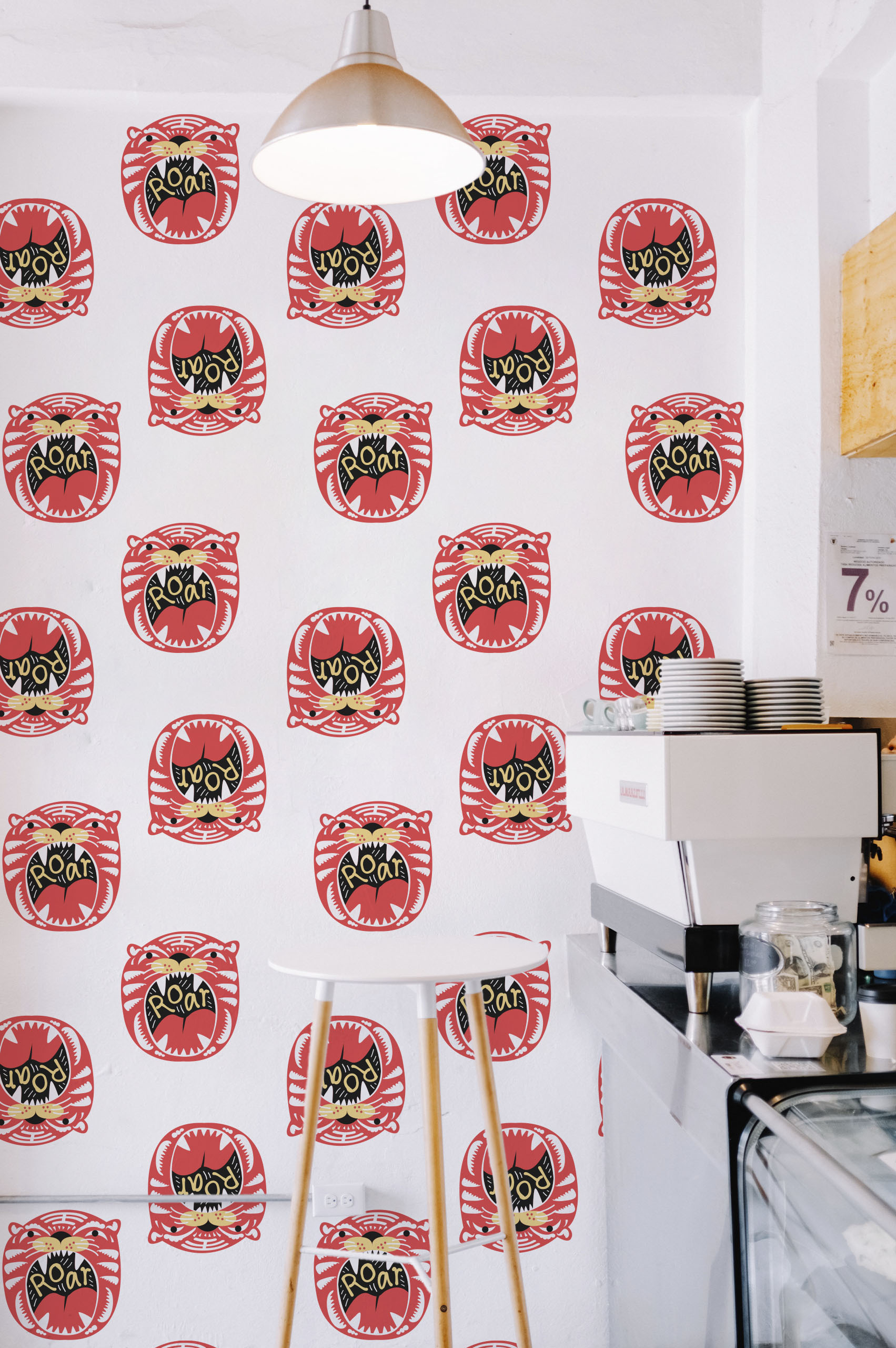 N141-2 Tiger Head Wallpaper N°141