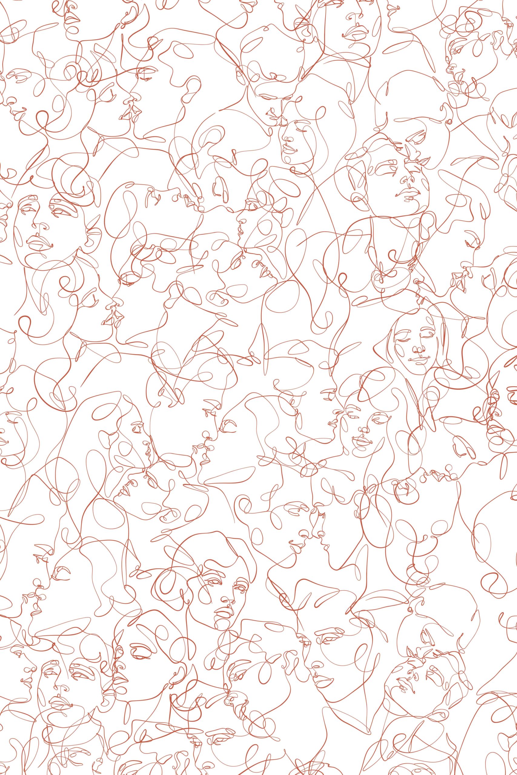 terracotta couple wallpaper