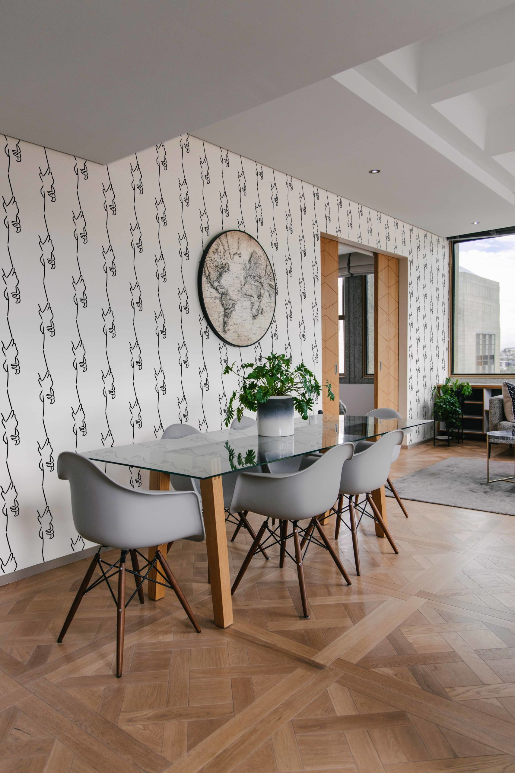 n154_2 Minimalist wallpaper, hold hand, fine line