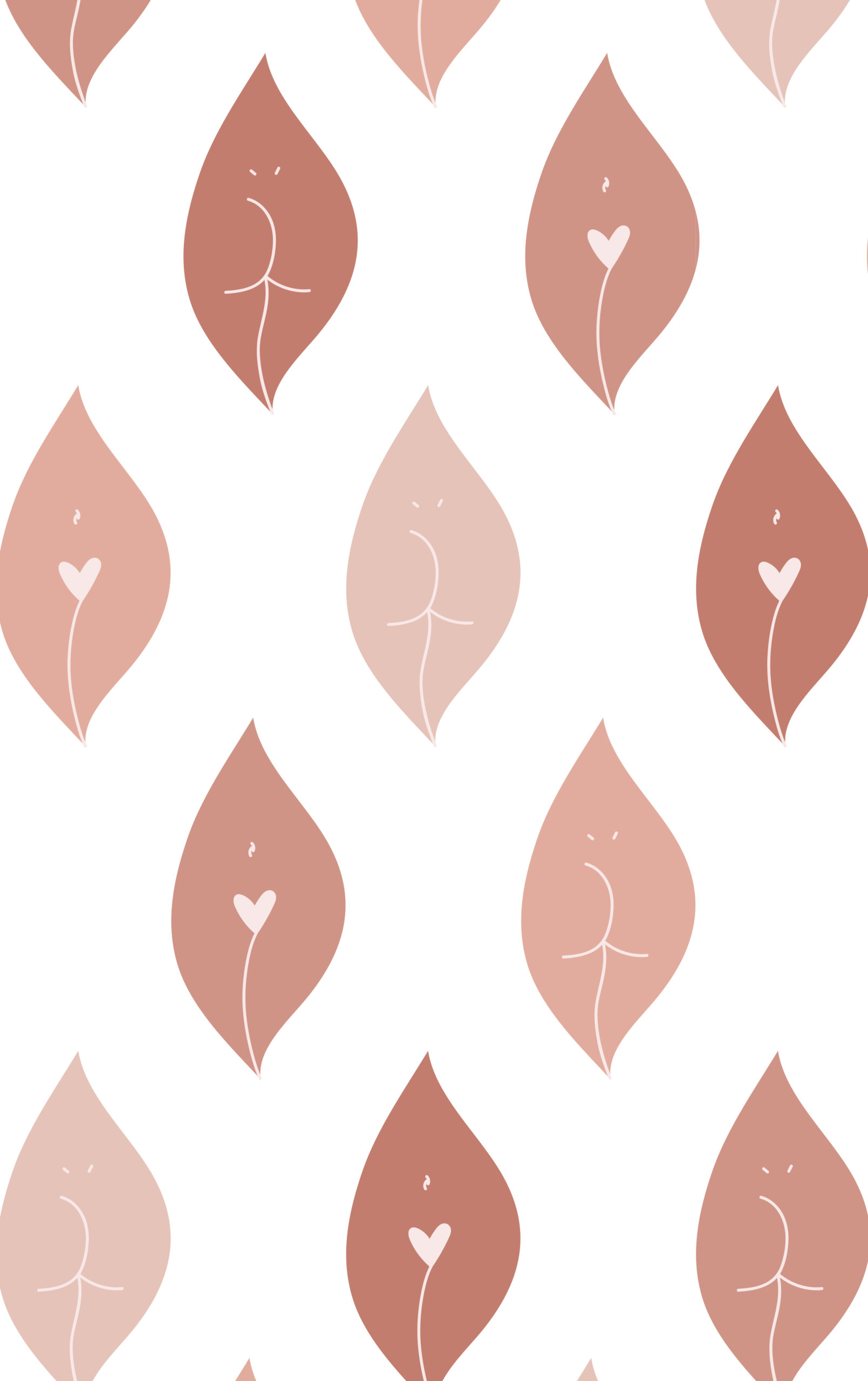 Papier peint n159 féminité terracotta