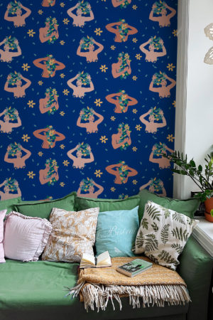 Women Wallpaper, Ornament, Flowers