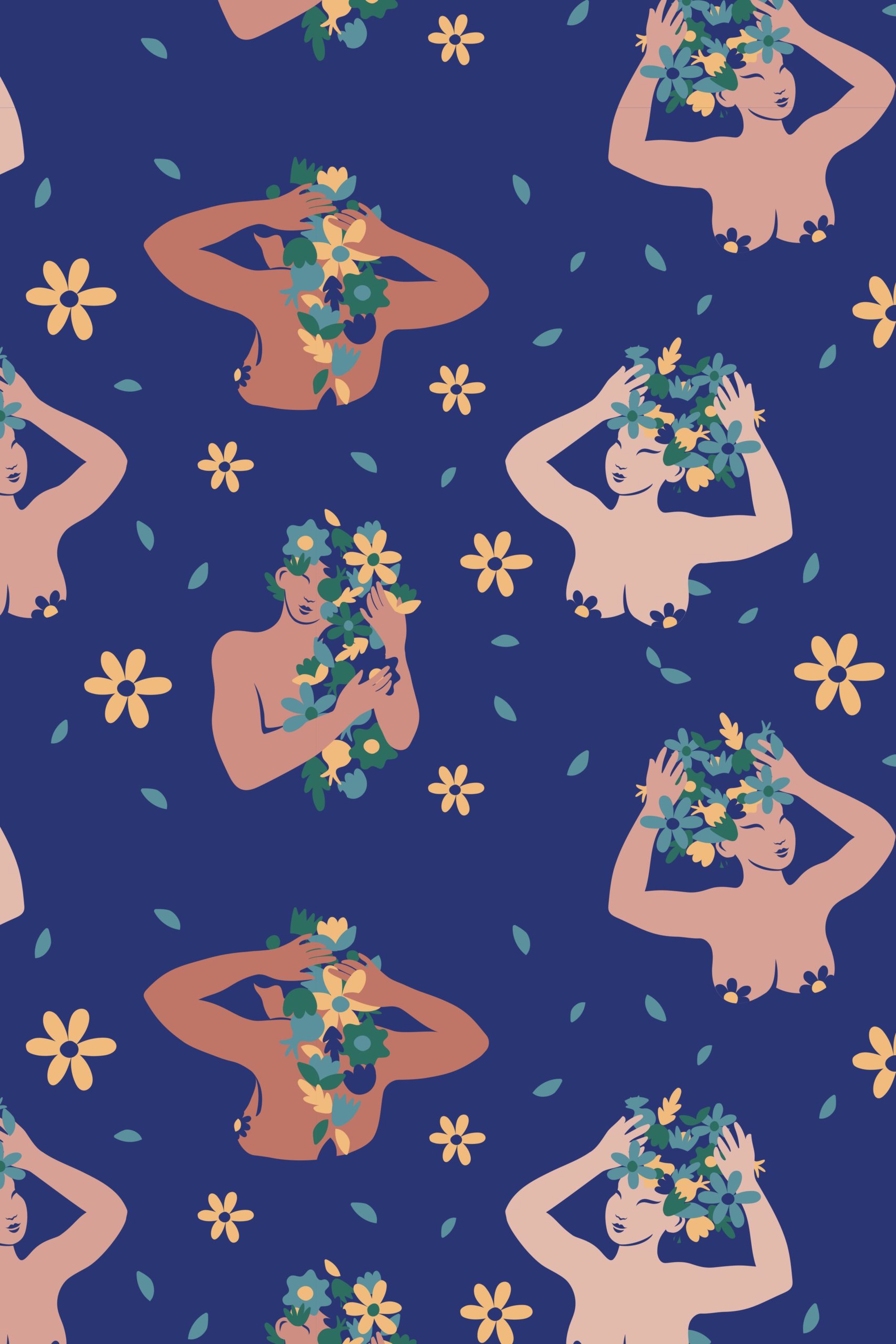 n160_M Women Wallpaper, Ornament, Flowers