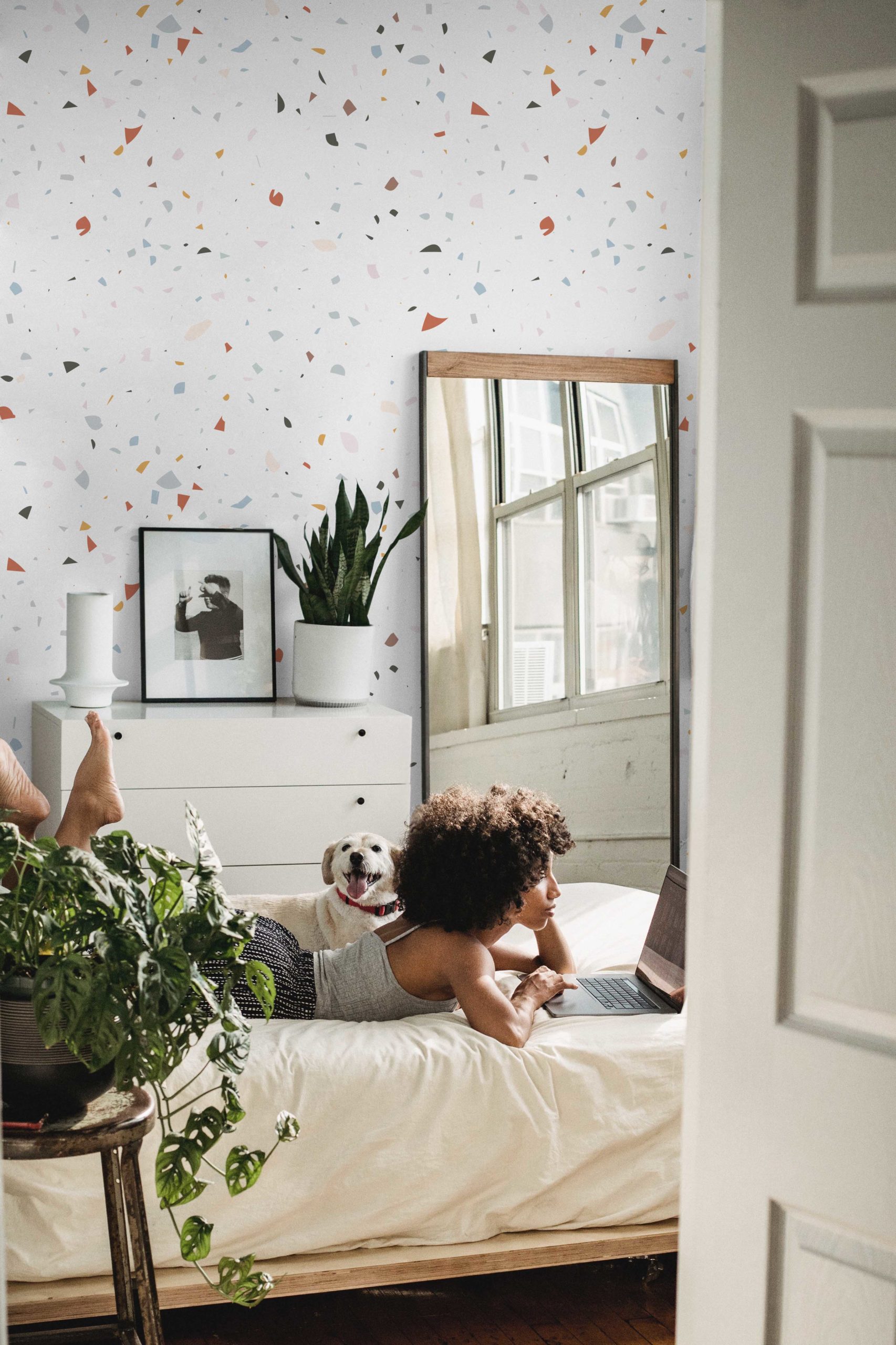 N174 Terrazzo Pop Colorful Multicolor Bedroom N174 Terrazzo Pop Colorful Multicolor Bedroom