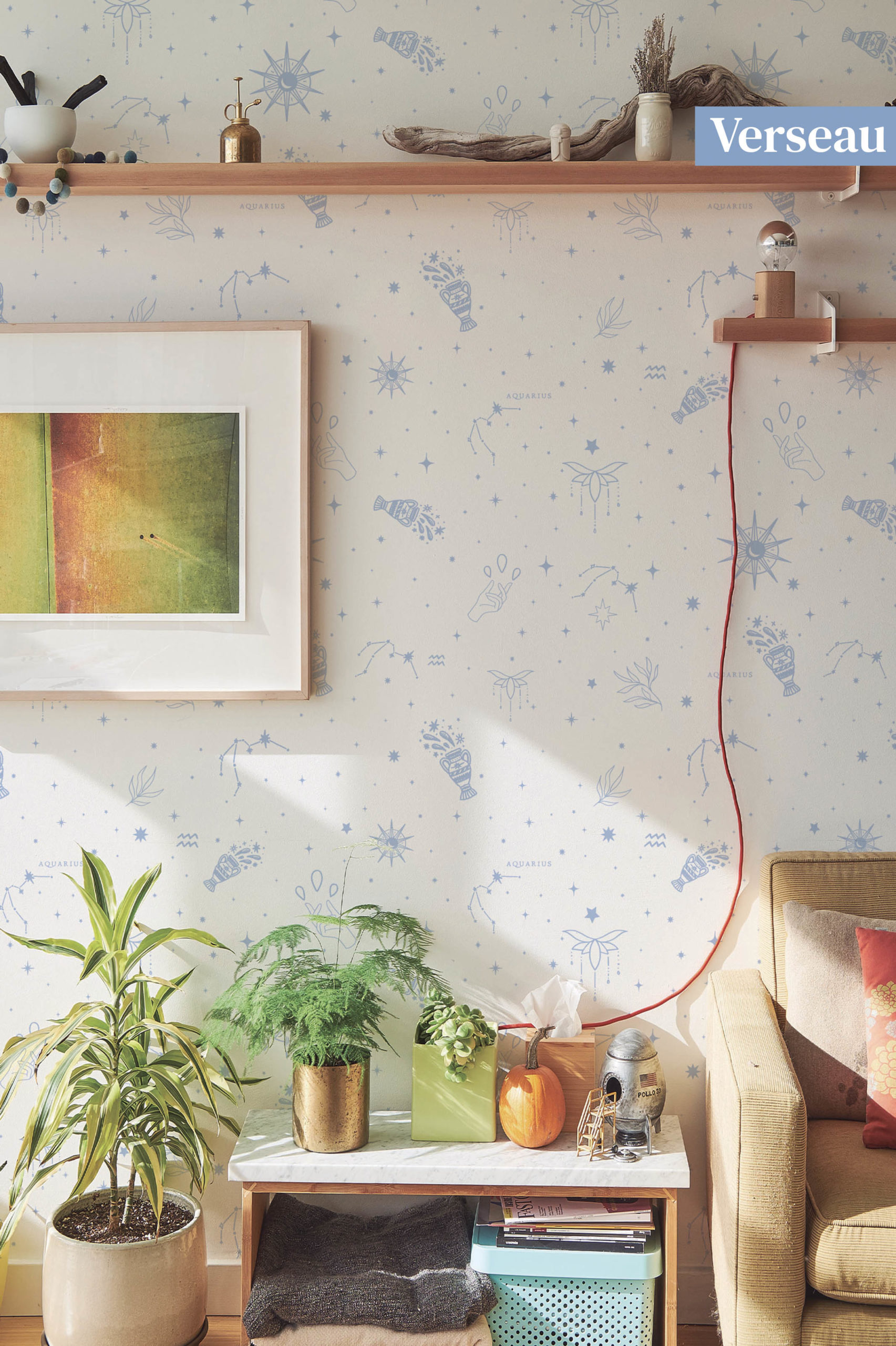 papier peint signe astro verseau