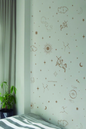 papel pintado astro signo sagitario