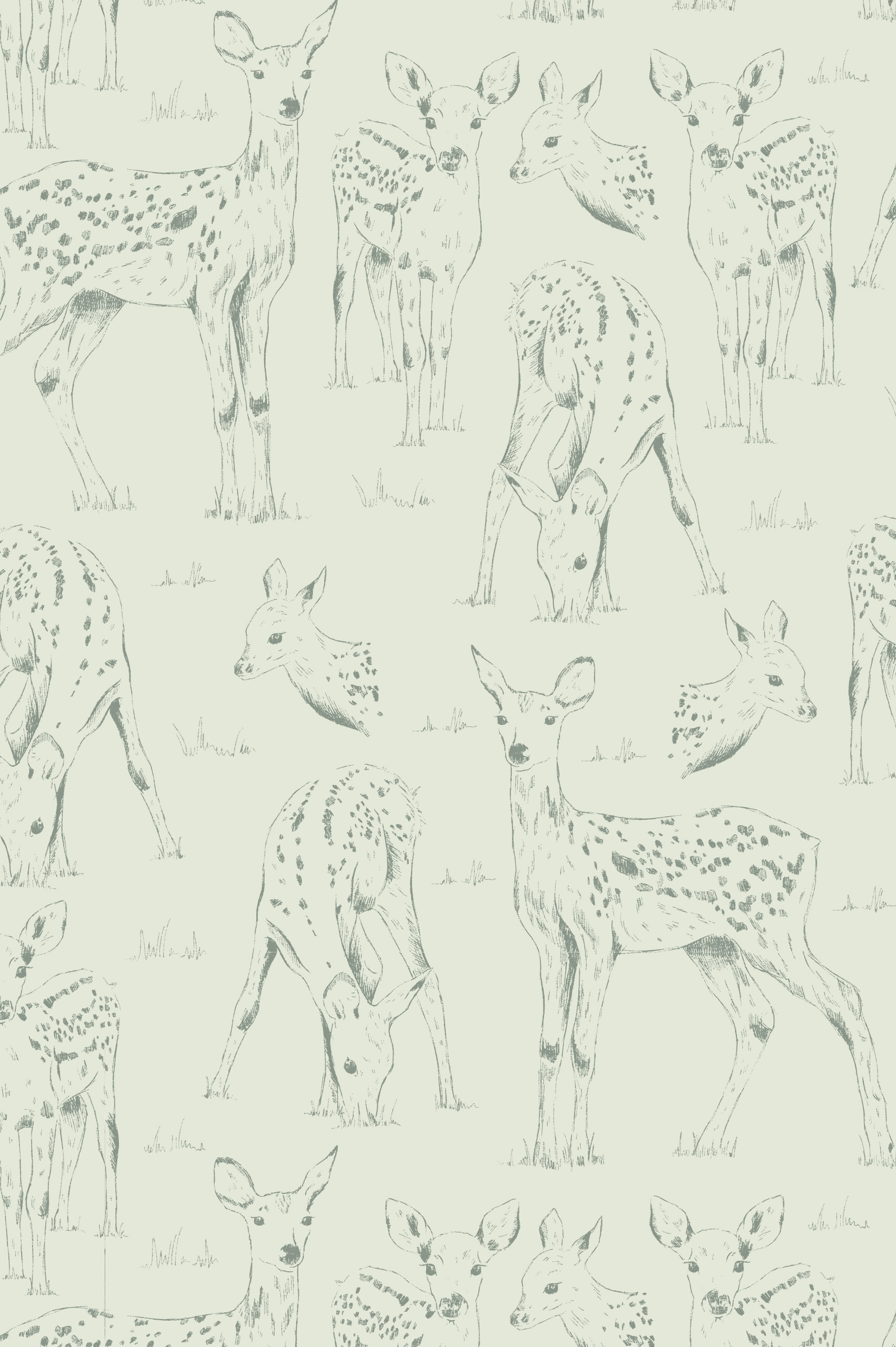 n213_m Green Bambi wallpaper