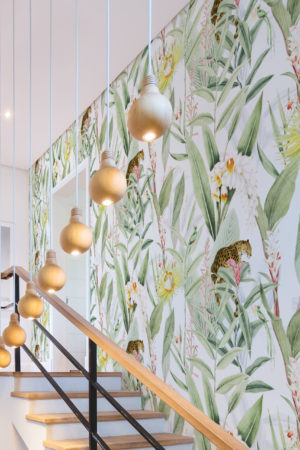 Papier peint Jungle Vibe N217 - Escaliers vert