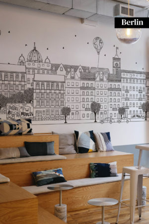 black and white Berlin wallpaper