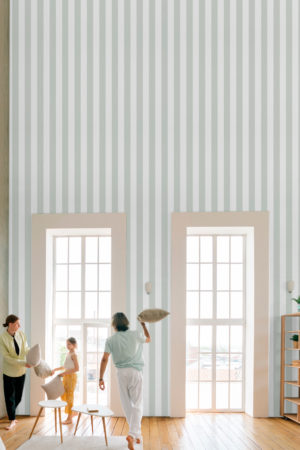 wallpaper 241 Matcha vertical stripes public spaces