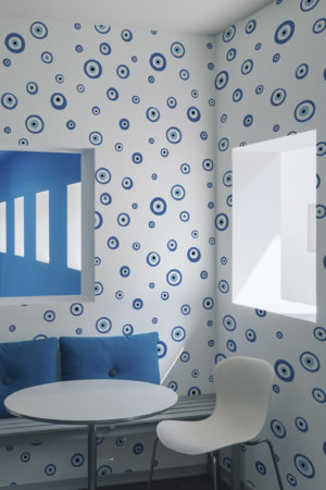 papier peint nazar n238 bleu salon