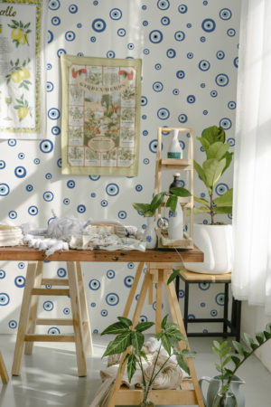 papier peint nazar n238 bleu bureau