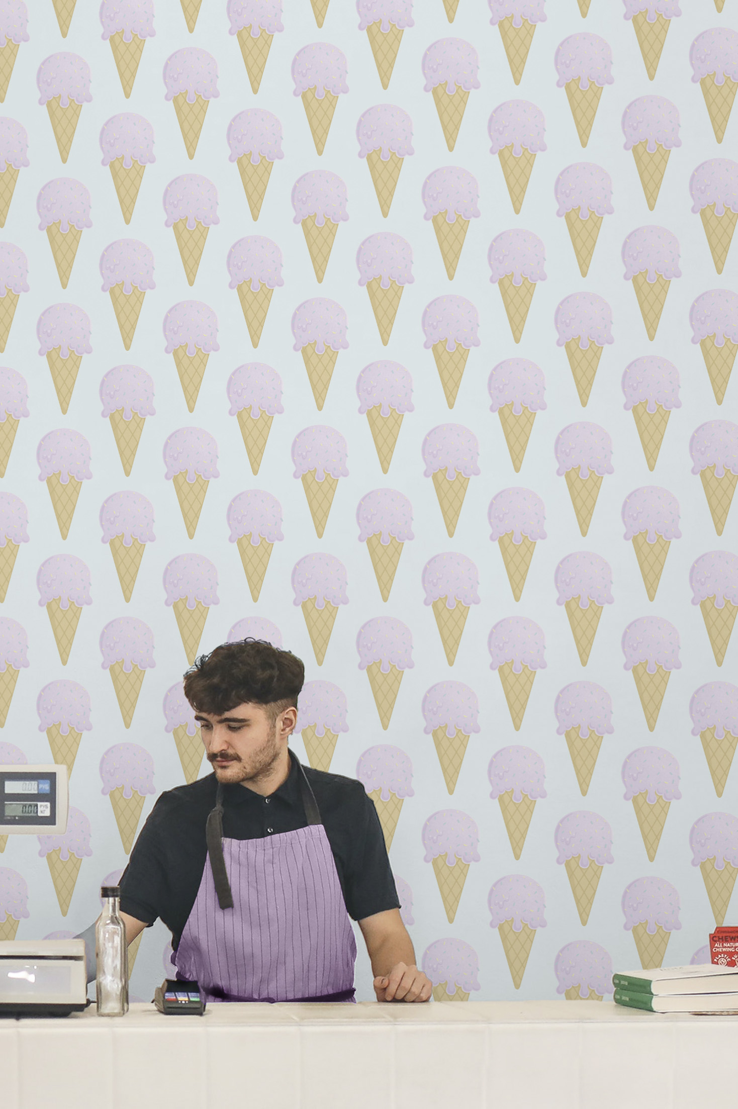 N247-2 N°247 Ice cream cone wallpaper