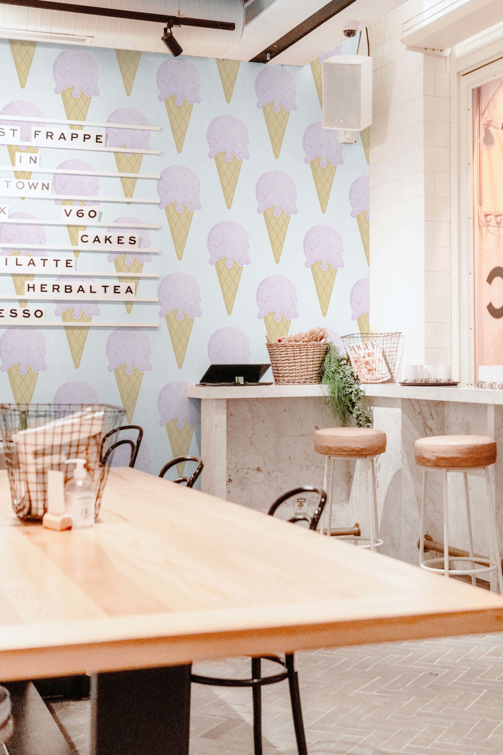 N247-3 N°247 Ice cream cone wallpaper