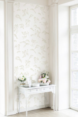 Papier peint n250 Cupidon beige salon