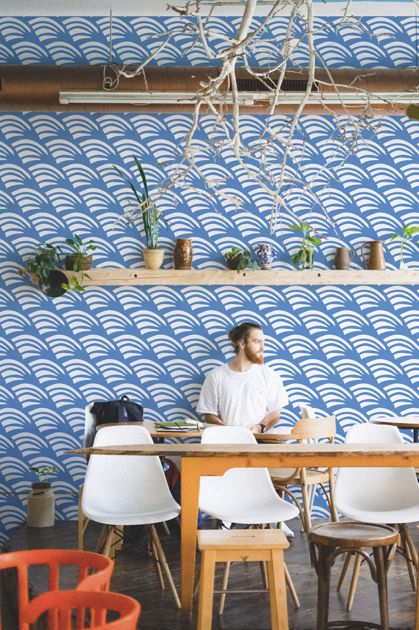 N256-2 N256 Waves Seaside Wallpaper