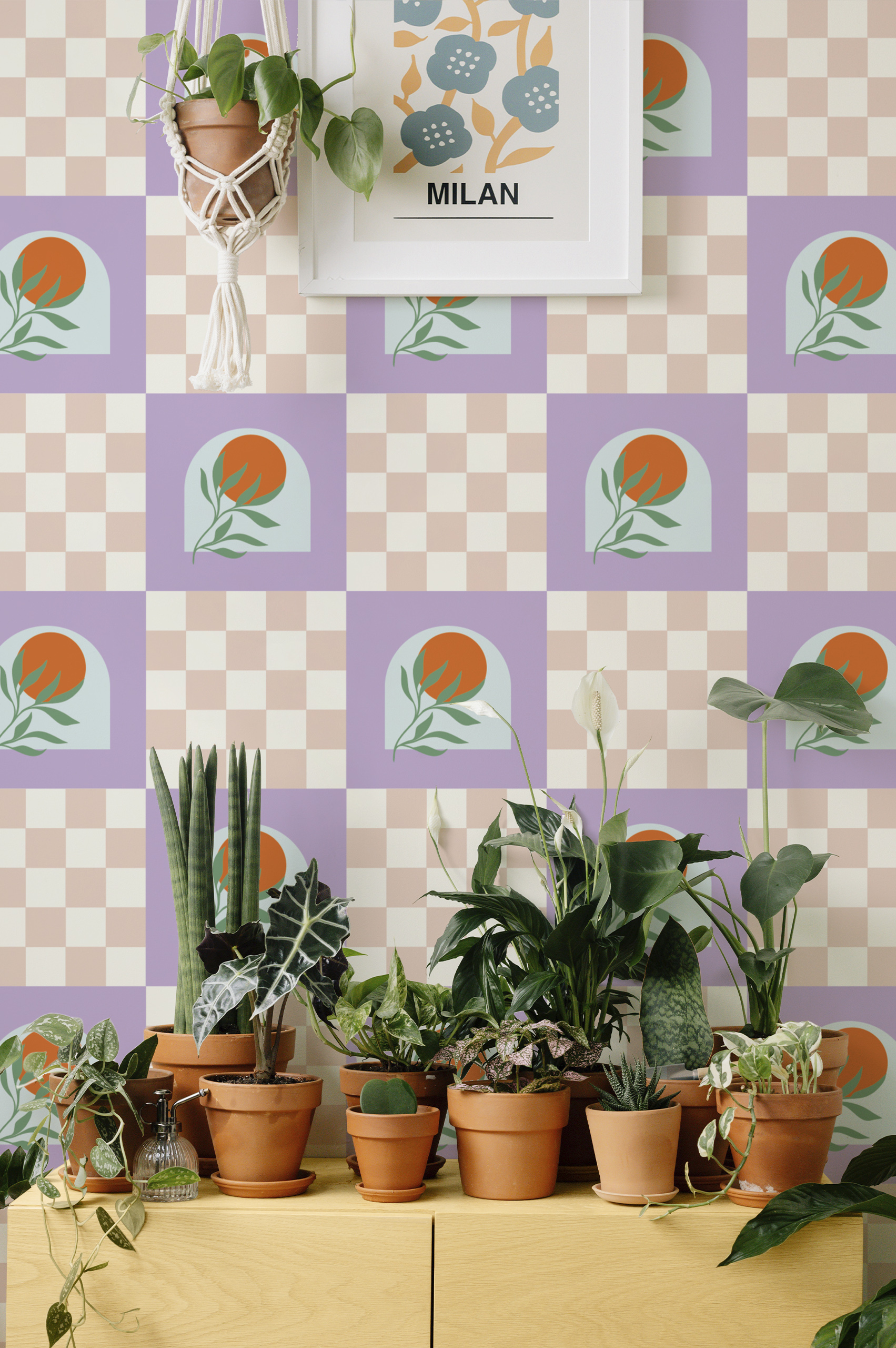 Wallpaper n289 lady flora living room furniture Wallpaper n289 lady flora living room furniture