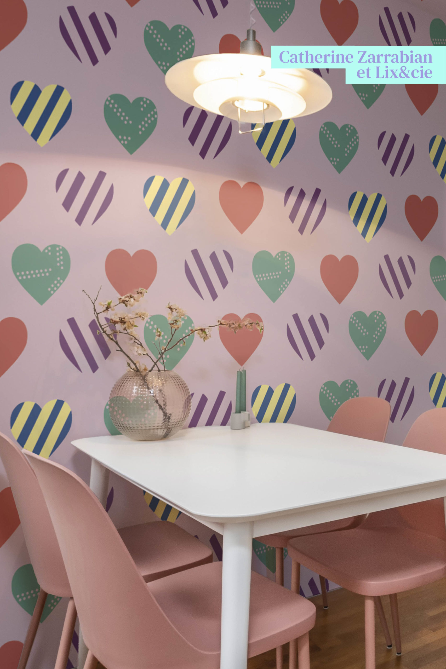 papier papier peint 297 passion coeurs multicolores fond rose cuisine papier papier peint 297 passion coeurs multicolores fond rose cuisine