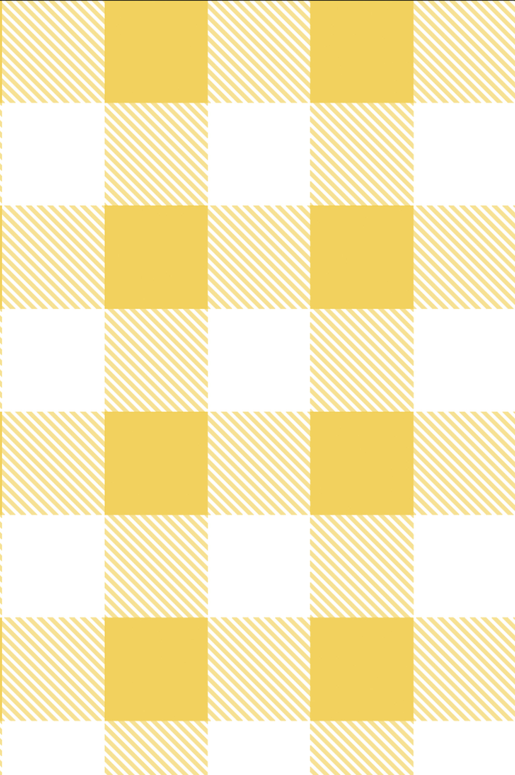 N327 Yellow gingham tile pattern wallpaper
