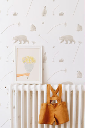 Wallpaper N330 Polar Bear Child Beige