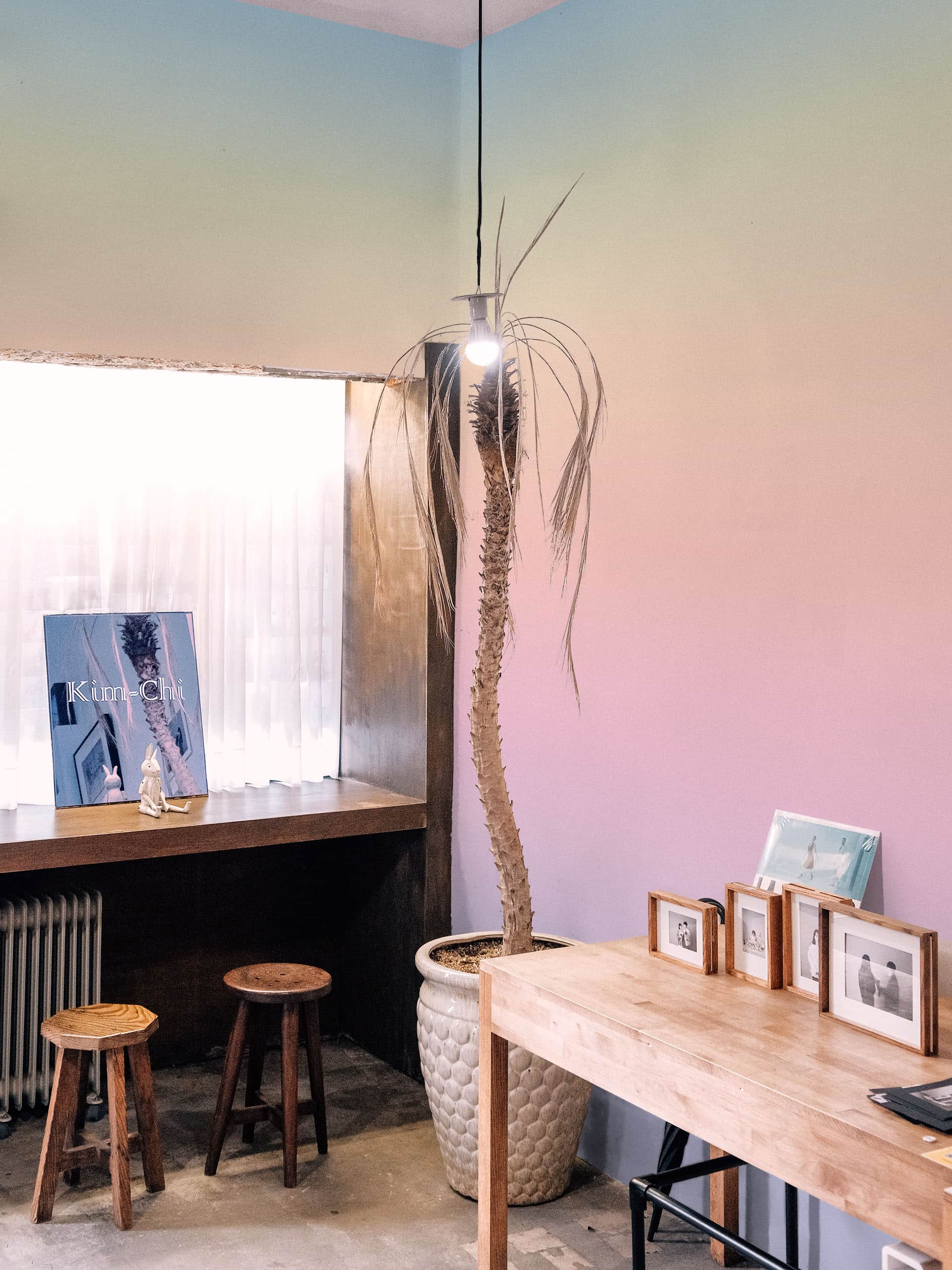 papier peint n335 dégradé multicolore espace public