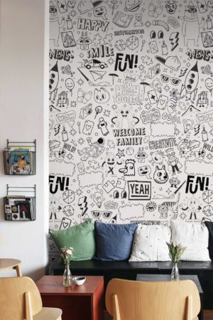 wallpaper n345 to color black and white public space