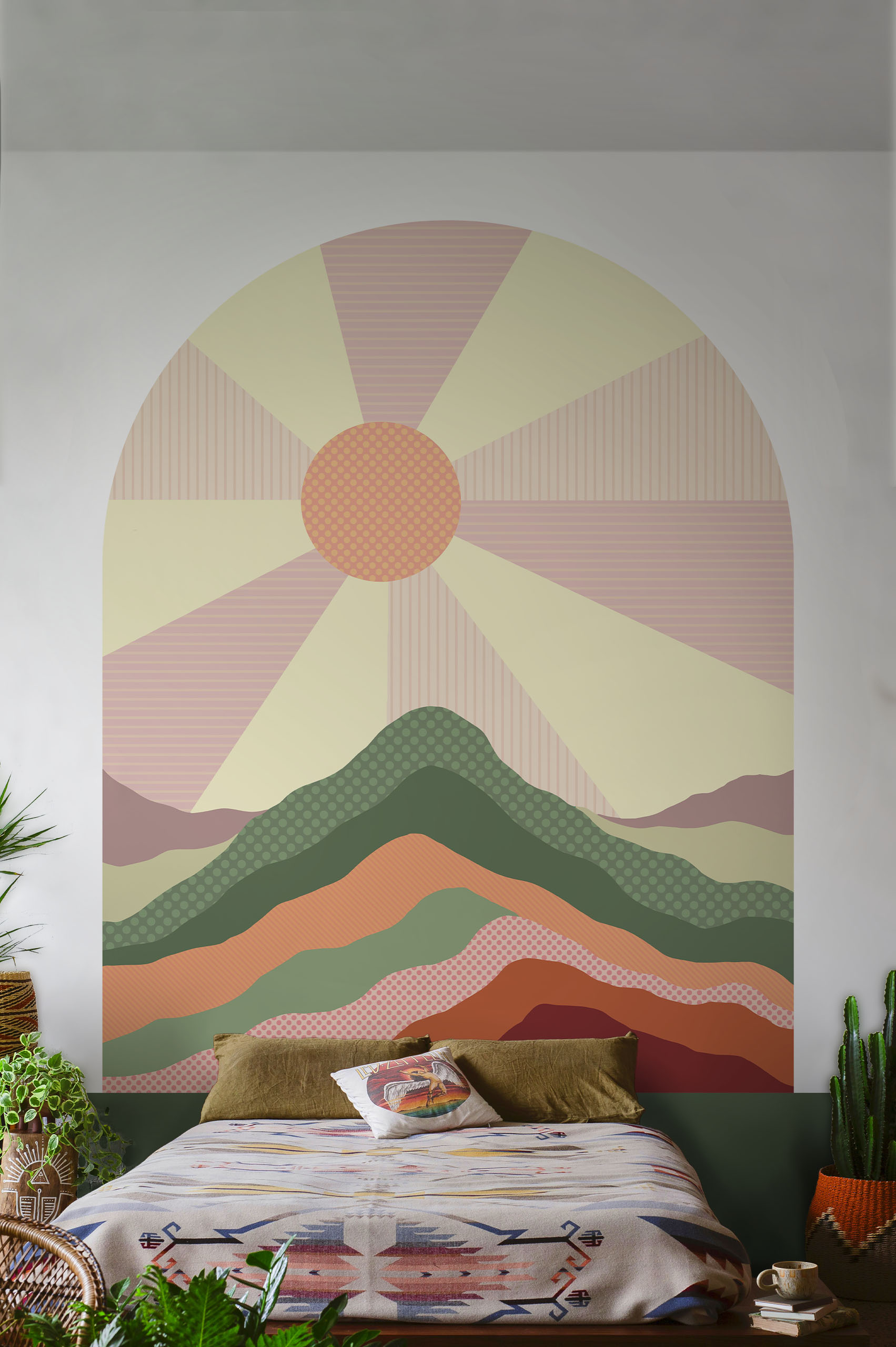 papel pintado n348 flaming hills cabecero dormitorio