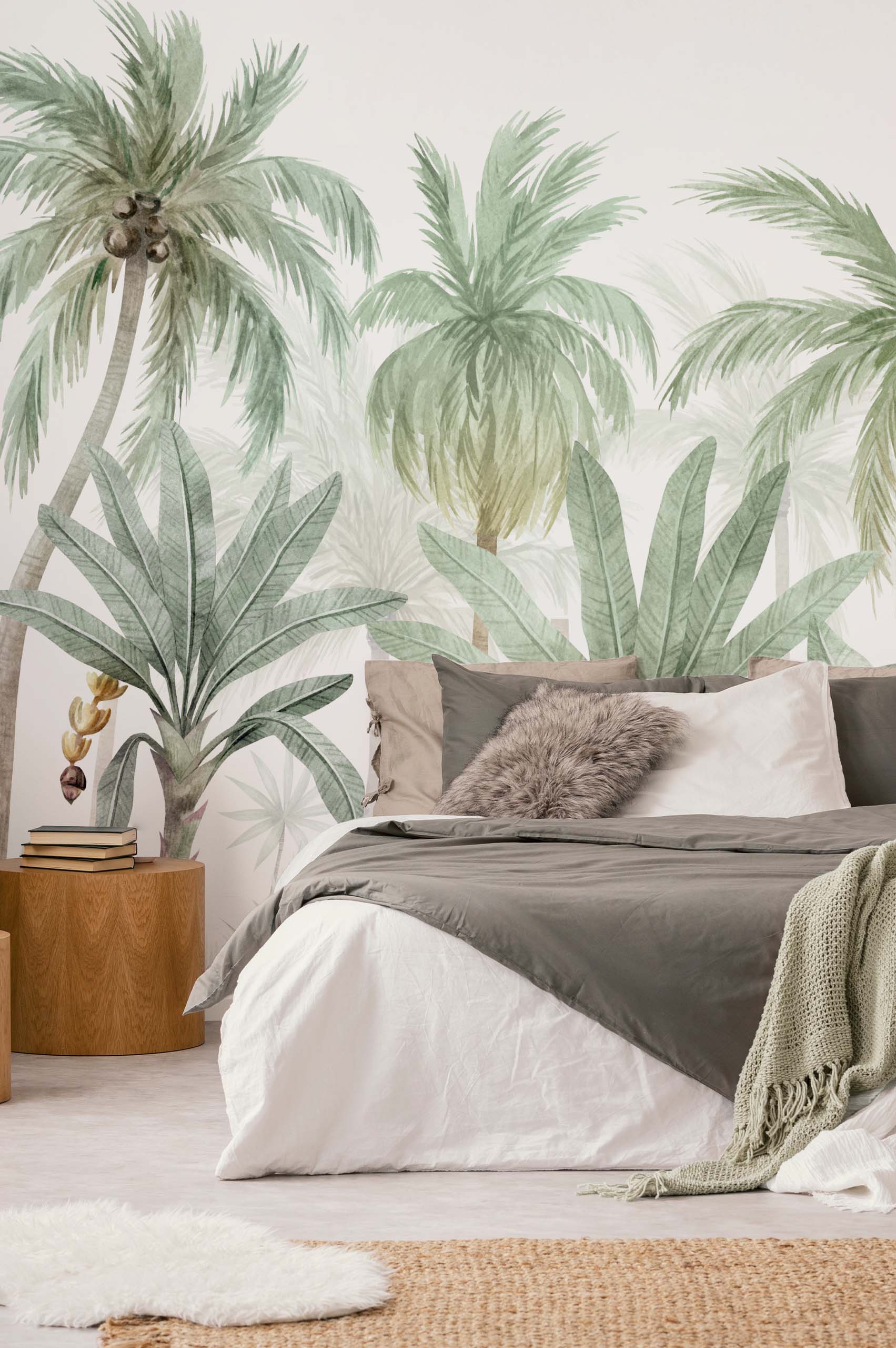 Wild Palms Bedroom Wallpaper N352