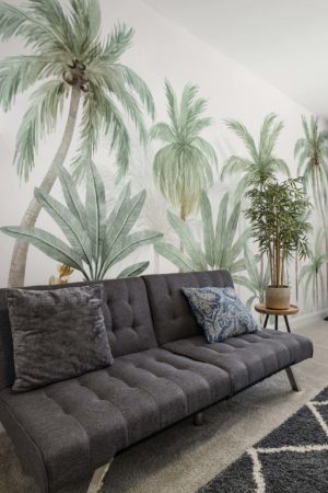 Wild Palm Living Room Wallpaper N352