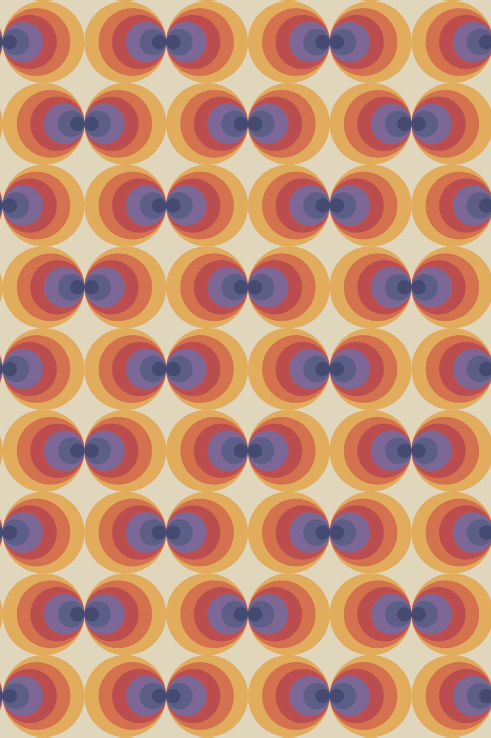 N353 Purple Pattern Vintage retro purple wallpaper