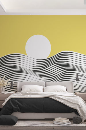 Panoramic Yellow Sea Theme Wallpaper